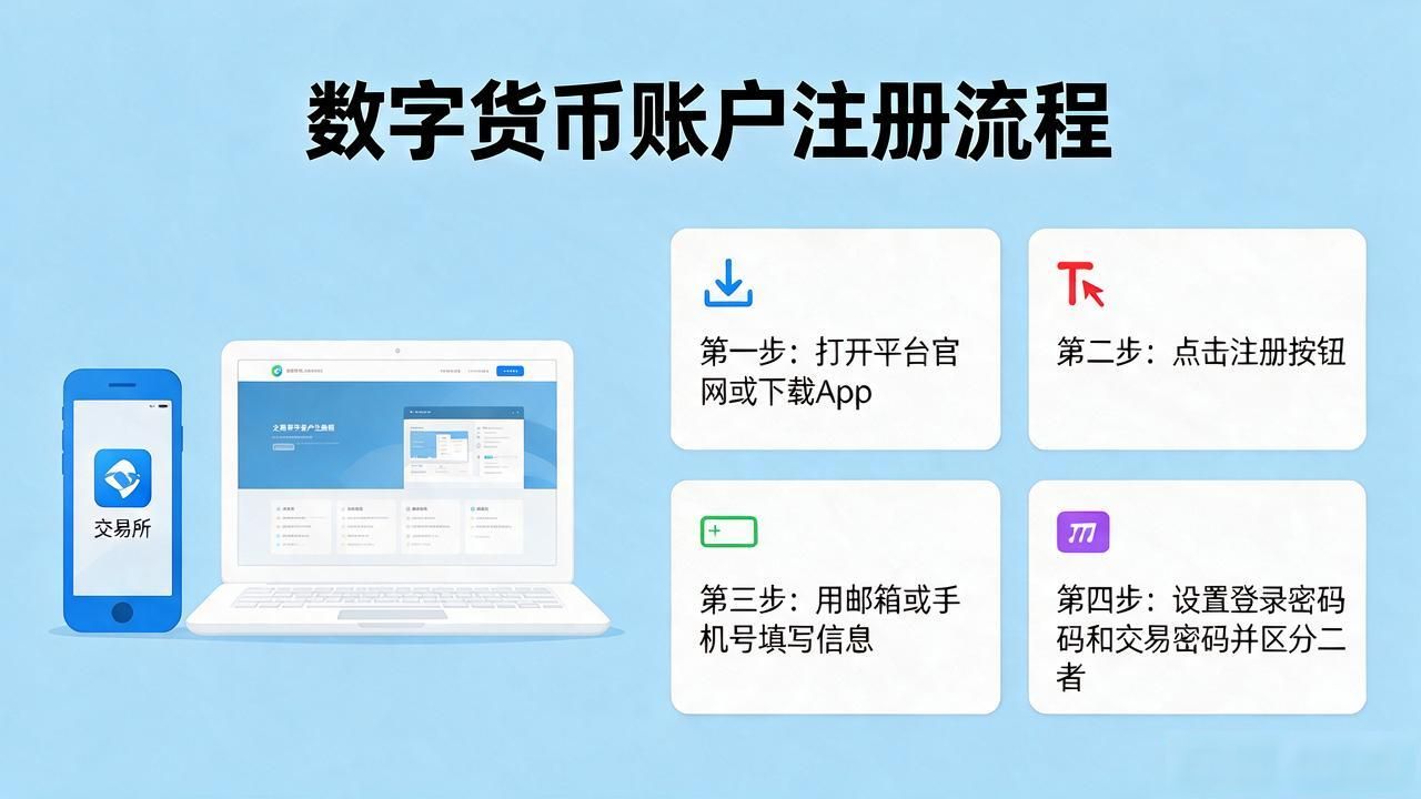 怎么申请数字货币账号_新手如何注册数字货币交易账号_正规数字货币平台选择方法