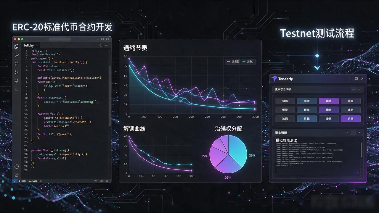 设计代币经济模型_如何开发加密数字货币_Solidity ERC20合约开发流程