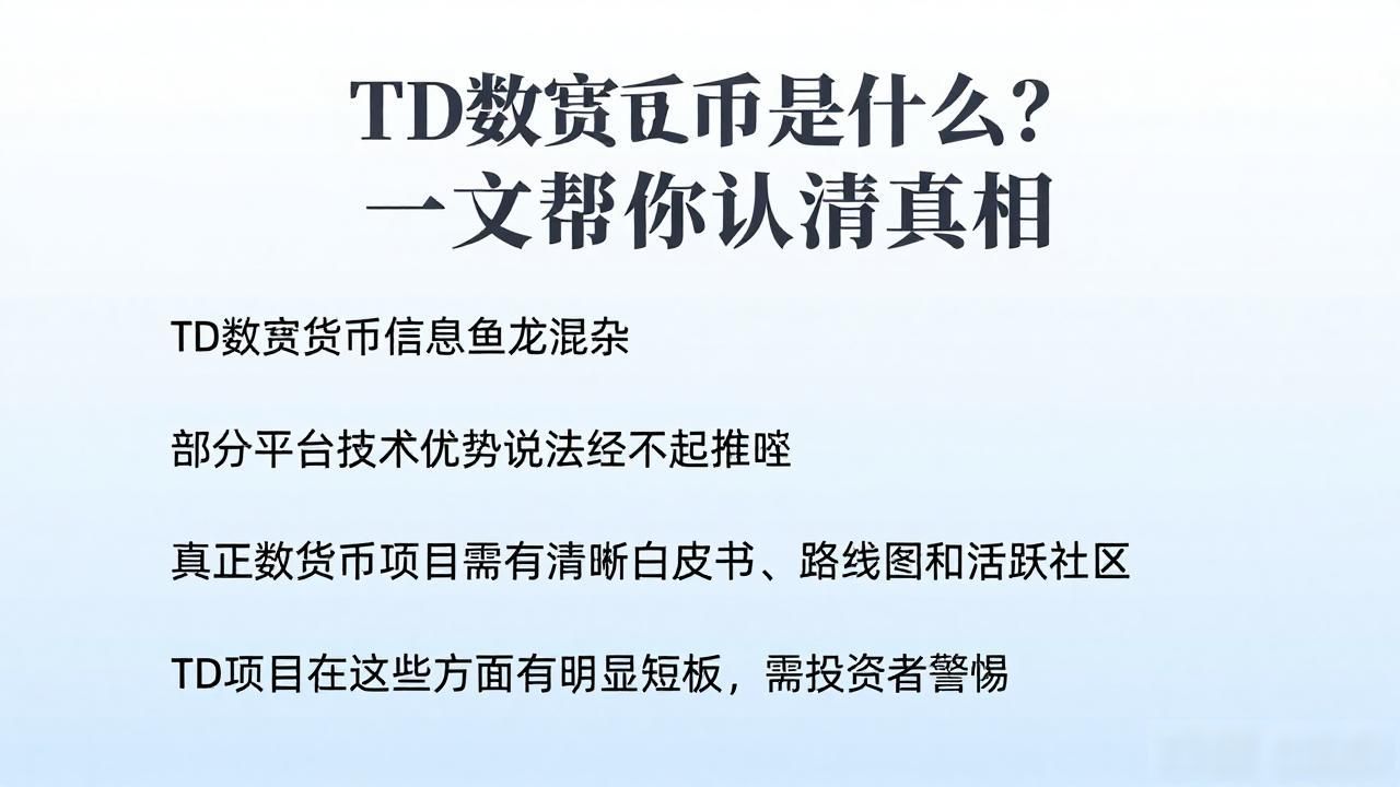 TD数字货币风险_TD数字货币与正规数字货币区别_td是什么数字货币