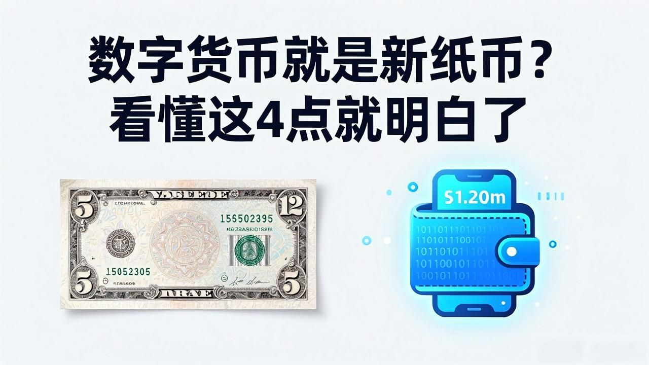 数字货币和纸币相似_数字货币与纸币的区别_央行数字货币的本质