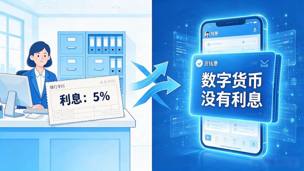 买了数字货币为什么没有利息 数字货币没有利息的原因 数字货币和银行存款的利息区别_数字货币不给利息