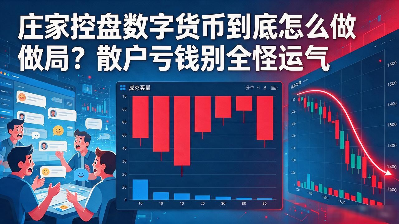 币圈庄家控盘技巧_庄家控盘数字货币_压盘吸筹割韭菜