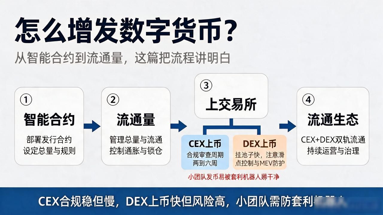 怎么增发数字货币_代币分配机制与锁仓策略避坑指南_增发数字货币合约部署与ERC20标准详解