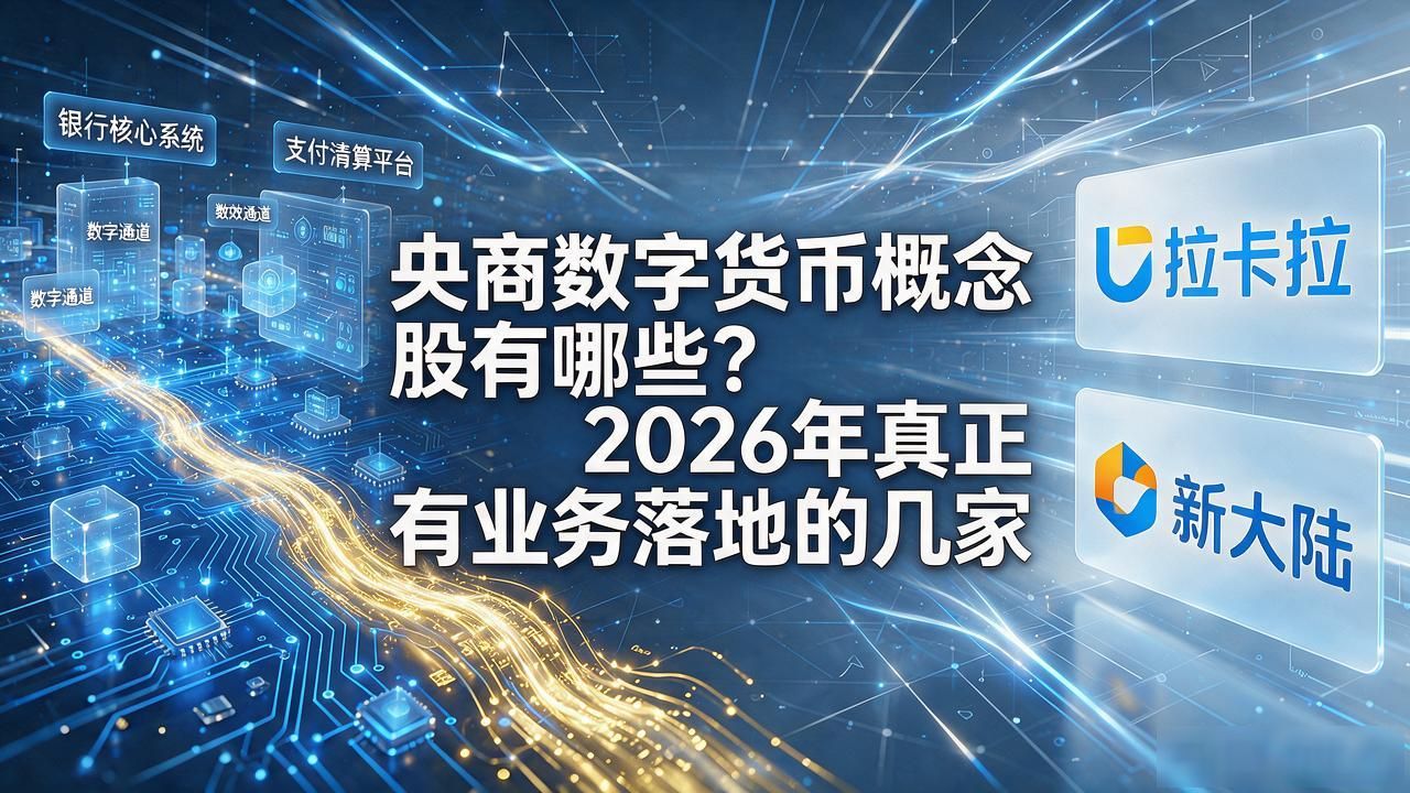 央商数字货币概念股_数字人民币产业链上市公司_央商数字货币概念股