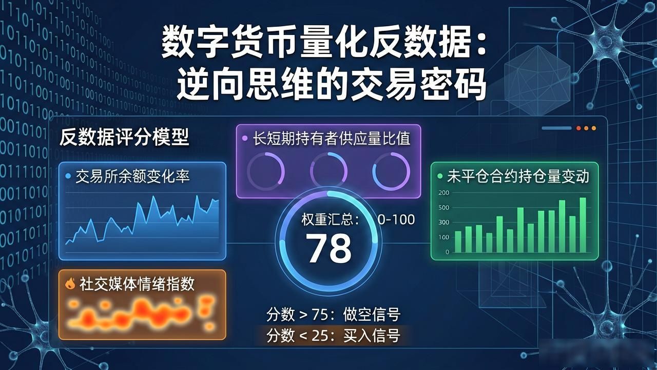 数字货币量化反数据_数字货币量化反数据策略 数字货币量化反数据评分模型 稳定币净流入反数据量化逻辑