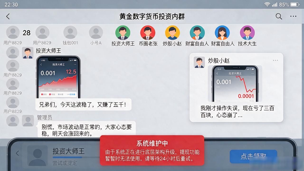 数字货币套利骗局_微信群炒股数字货币_理财群骗局