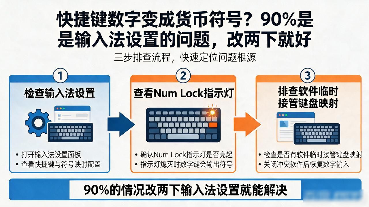 数字键显示货币符号解决方法_输入法全角符号模式_快捷键数字变成货币