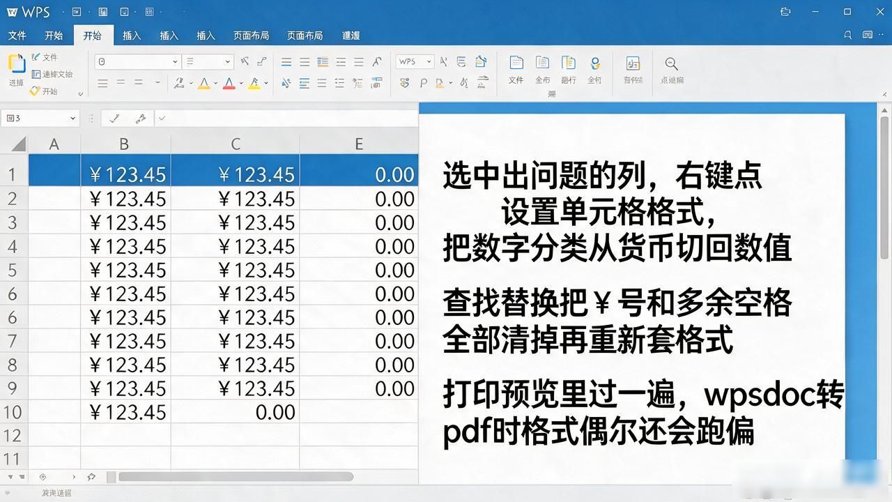 WPS表格货币格式自动变成科学计数法解决方法_WPS文档财务报表货币格式设置_wpsdoc货币数字