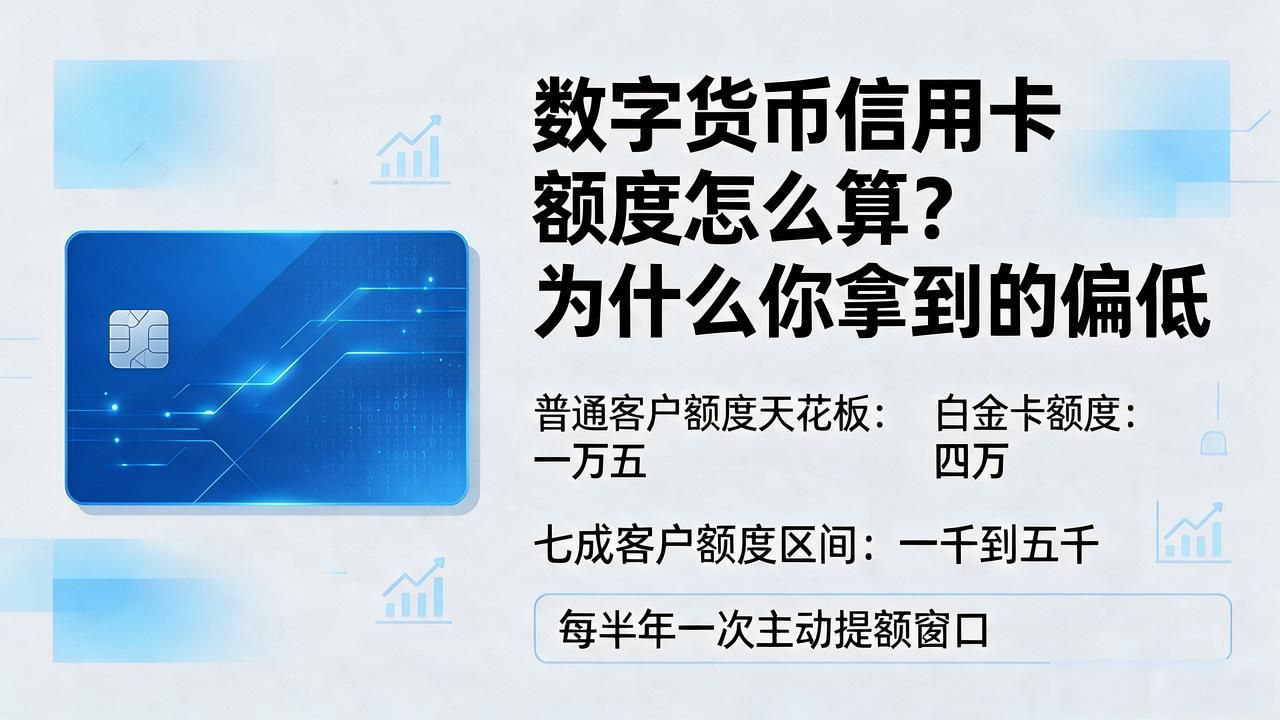 数字货币信用卡额度影响因素_数字货币信用卡的额度_银行数字货币信用卡额度评估标准