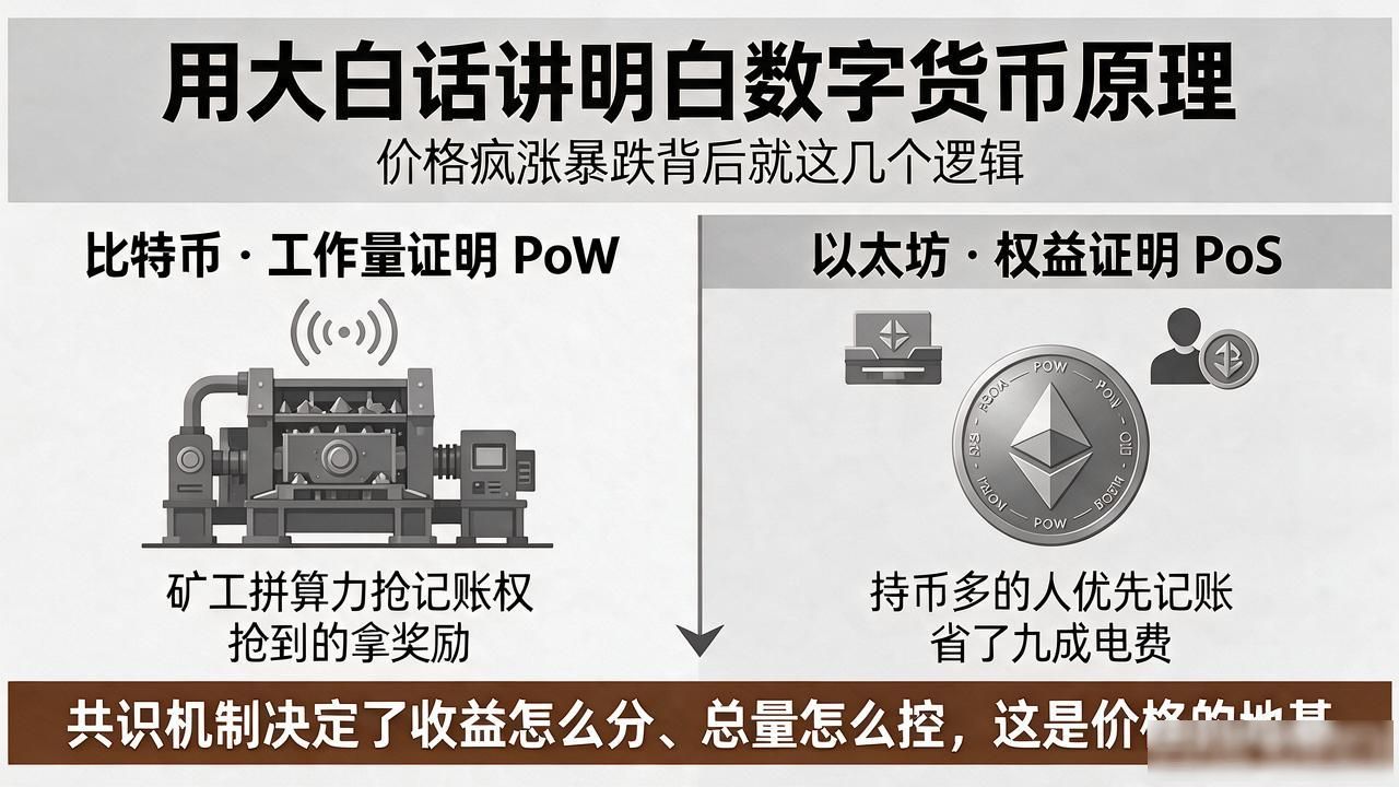数字货币去中心化分布式记账系统原理_以太坊智能合约共识机制对比_数字货币原理及价格