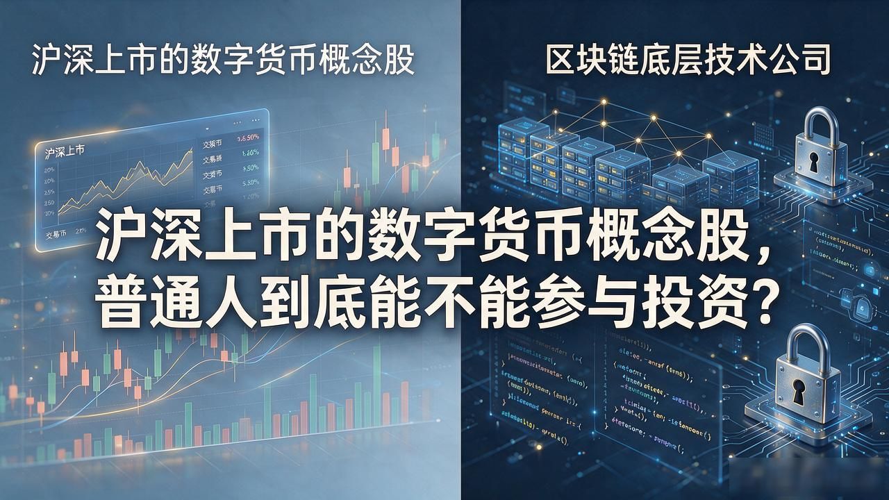 沪深上市的数字货币_数字人民币概念股有哪些_数字货币股票与区块链区别