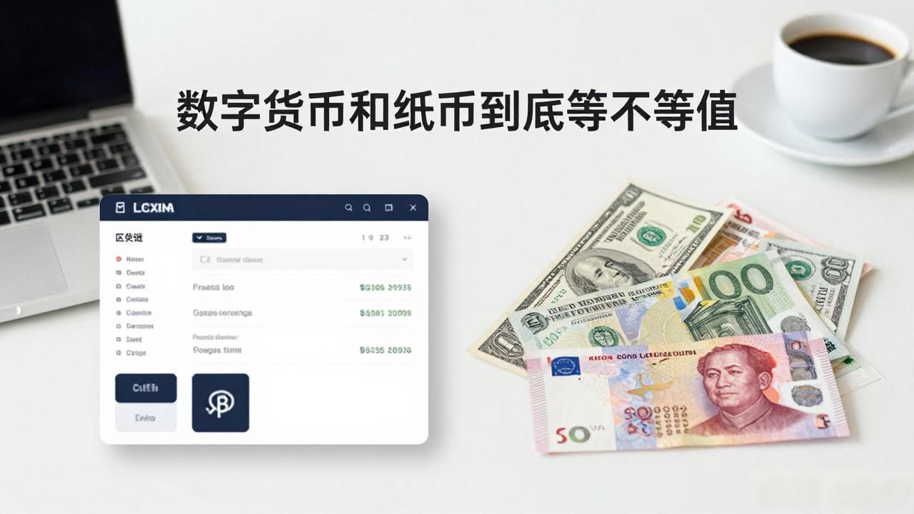 数字货币与纸币等值吗_数字货币和纸币的关系_数字货币与纸币的价值对比