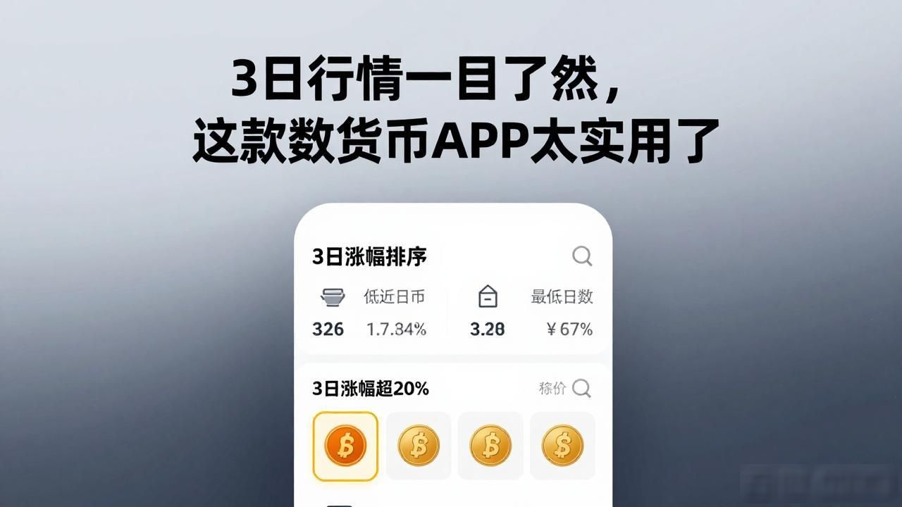 3日涨幅排序功能_可以看3日行情的数字货币app_3日K线行情软件